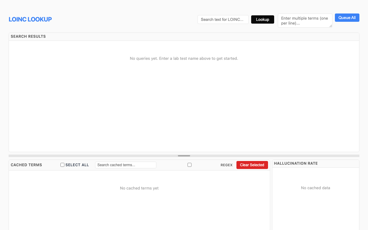 Screenshot of LOINC Lookup